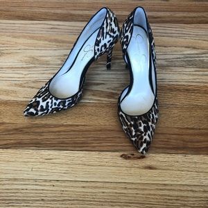 Leopard print Jessica Simpson stiletto.